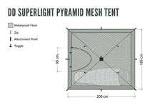 Load image into Gallery viewer, DD SuperLight - Pyramid - Mesh Tent